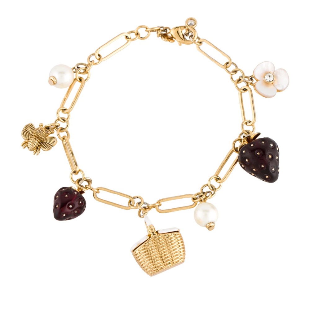 Kate Spade Picnic Perfect Strawberry Charm Bracelet